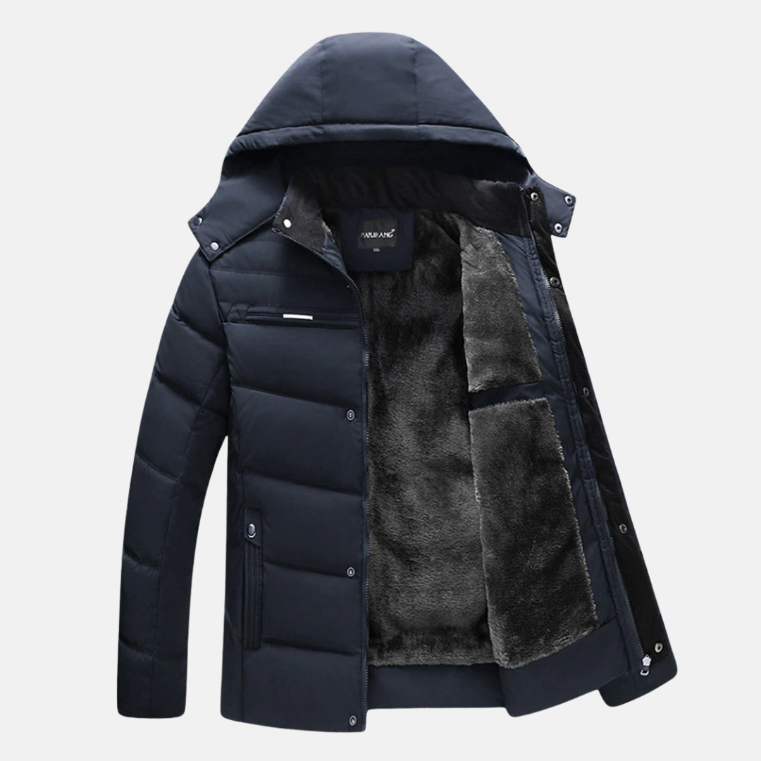 Warm Fleece Padded Hoodie Jacket
