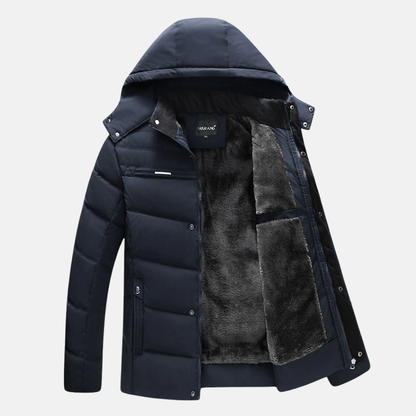 Warm Fleece Padded Hoodie Jacket