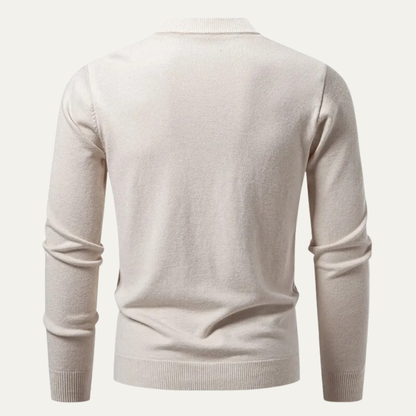 Men's Fitted Knitted Cardigan Sweater