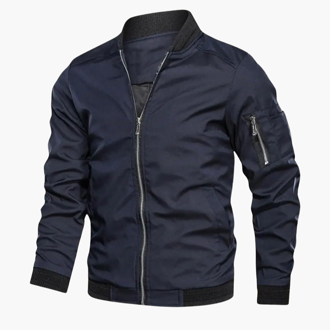 Slim Fit Men's Bomber Jacket Lightweight Comfortable