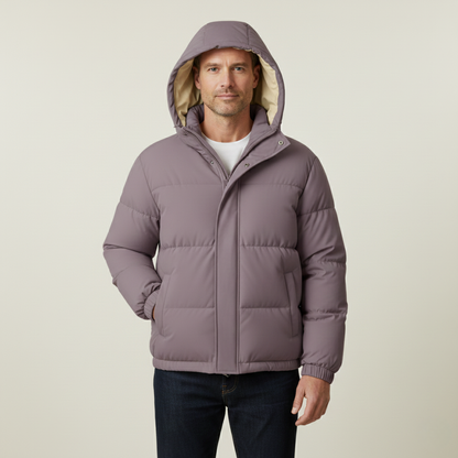 Thermal Insulated Men's Puffer Hooded Parka Jacket