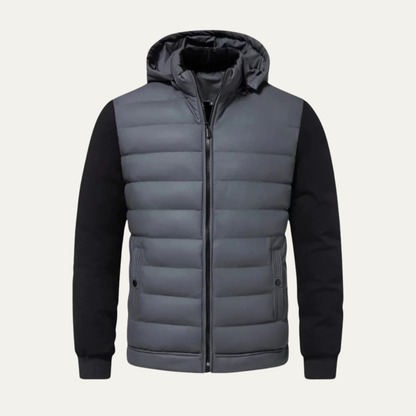 Warm Men's Down Filled Quilted Puffer Jacket Coat