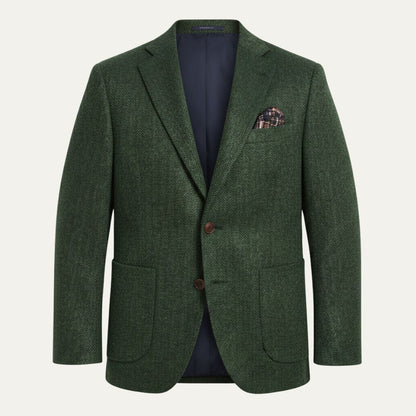 Classic Men's Tweed Blazer Jacket