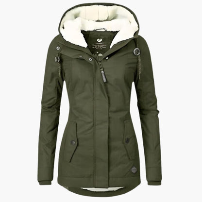 Warm Insulated Women's Parka with Pockets