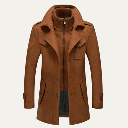 Classic Mens Warm Wool Overcoat