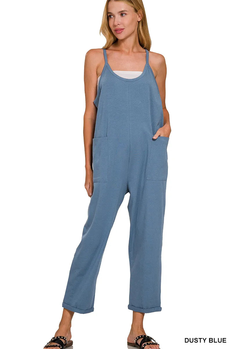Casual Summer Halter Neck Jumpsuit - EasyApparels