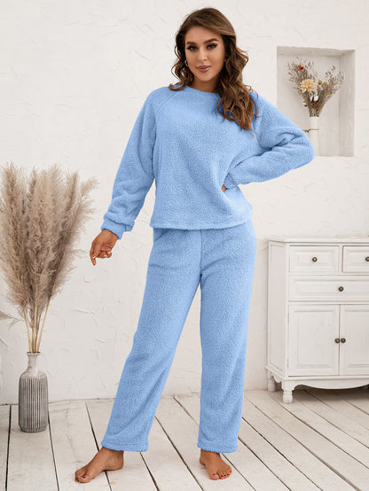 Cozy Plush Long Sleeve Loungewear Set
