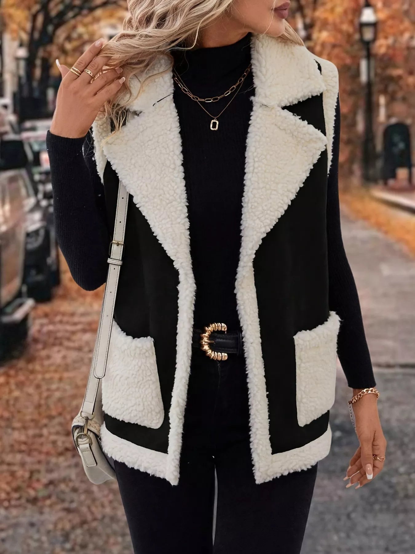 Casual Zip Pocket Vest Jacket