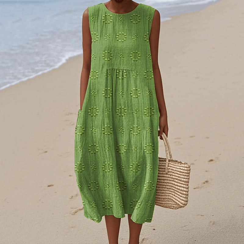 Comfortable Floral Midi Dress for Women