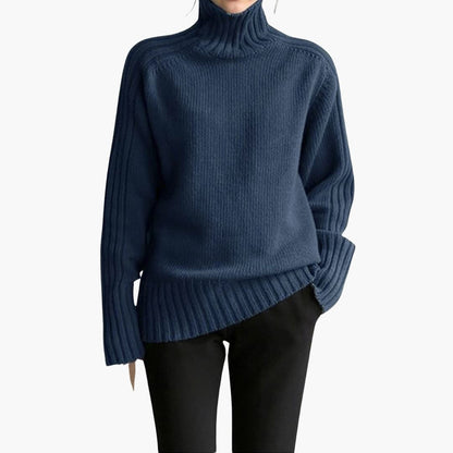 Cozy Women's Ribbed Turtleneck Sweater