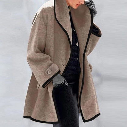 Warm Oversized Women's Long Wool Coat