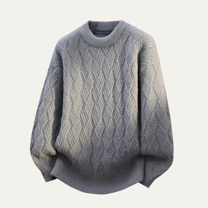 Comfortable Mens Classic Crew Neck Knit Sweater