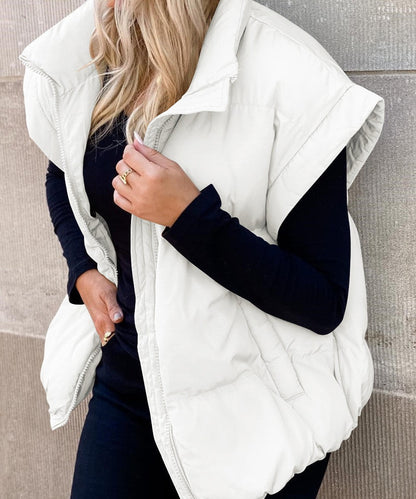Warm Padded Women's Zip Vest