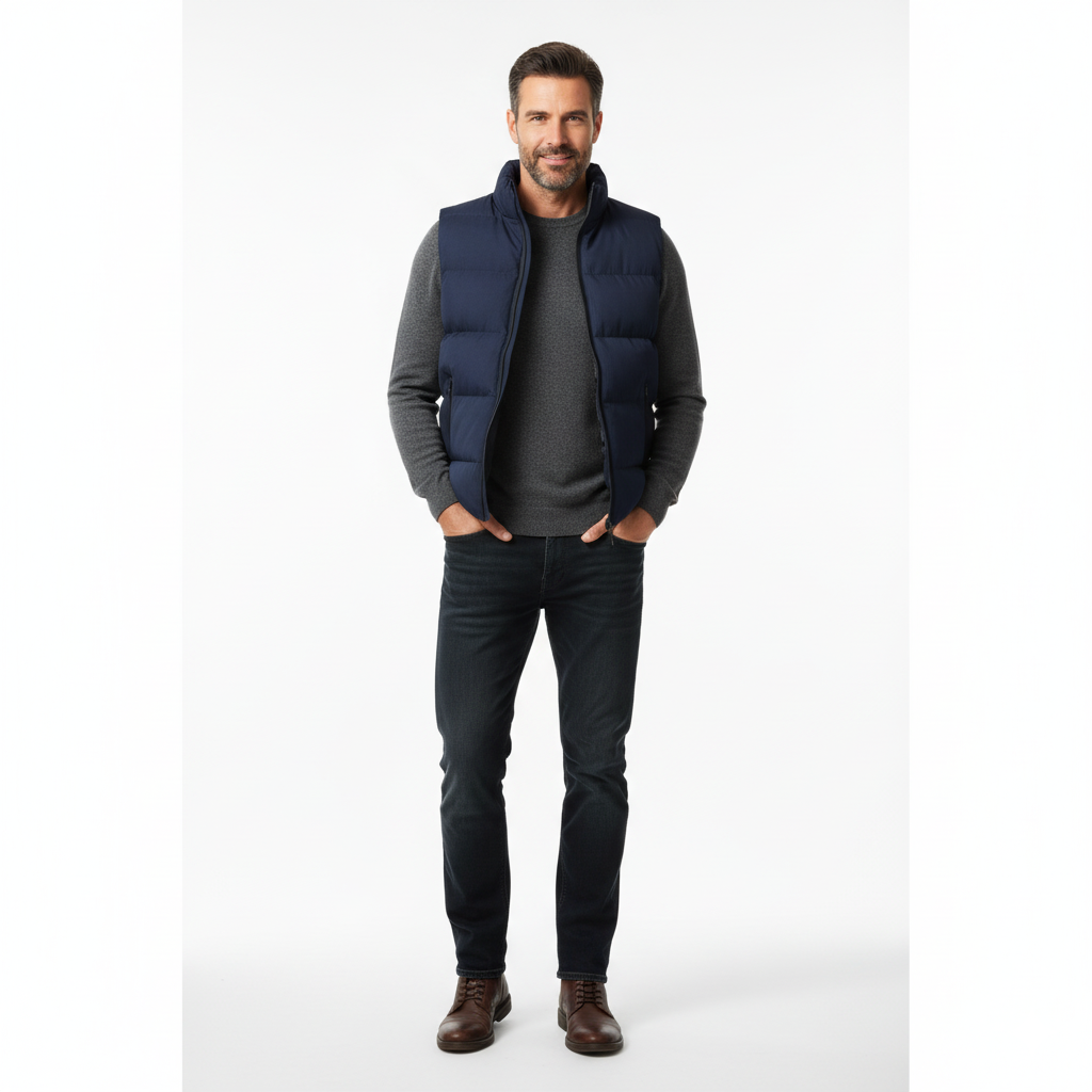 Men's Water Resistant Padded Vest - EasyApparels