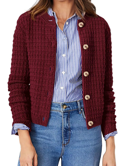 Soft Cable Knit Open Cardigan