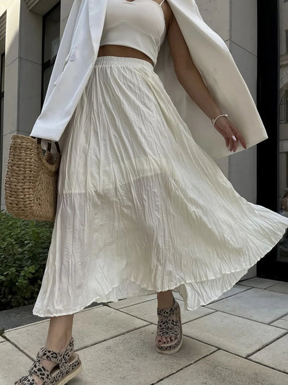 Flared Stretch Waist Mini Skirt