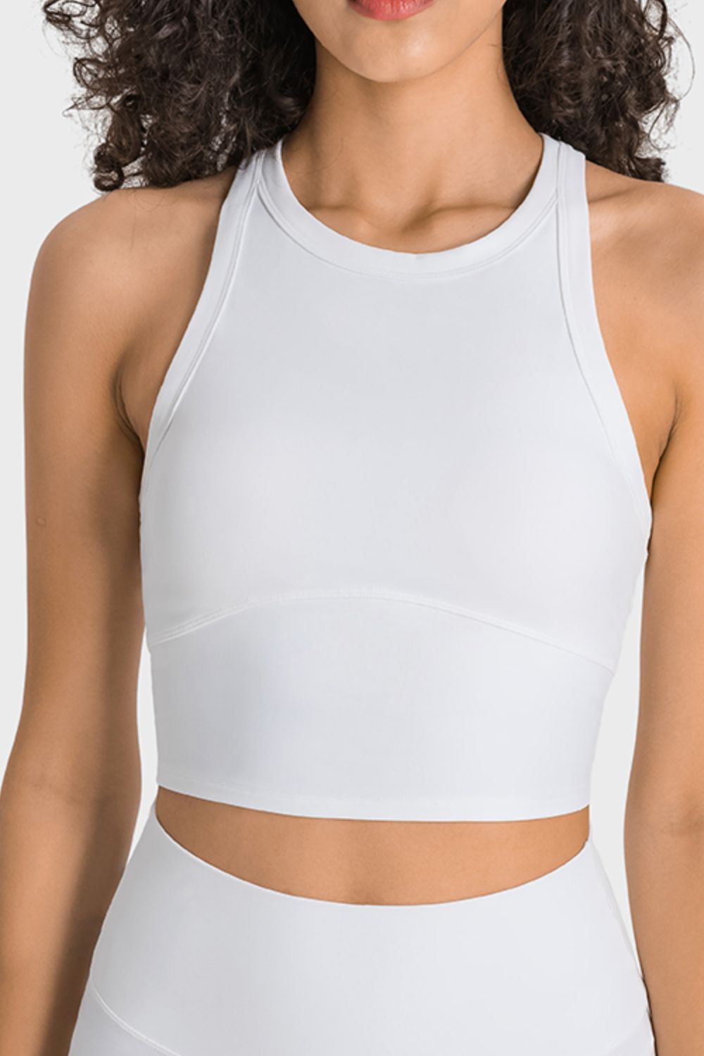 Women's Athletic Fit Cropped Running Top - EasyApparels