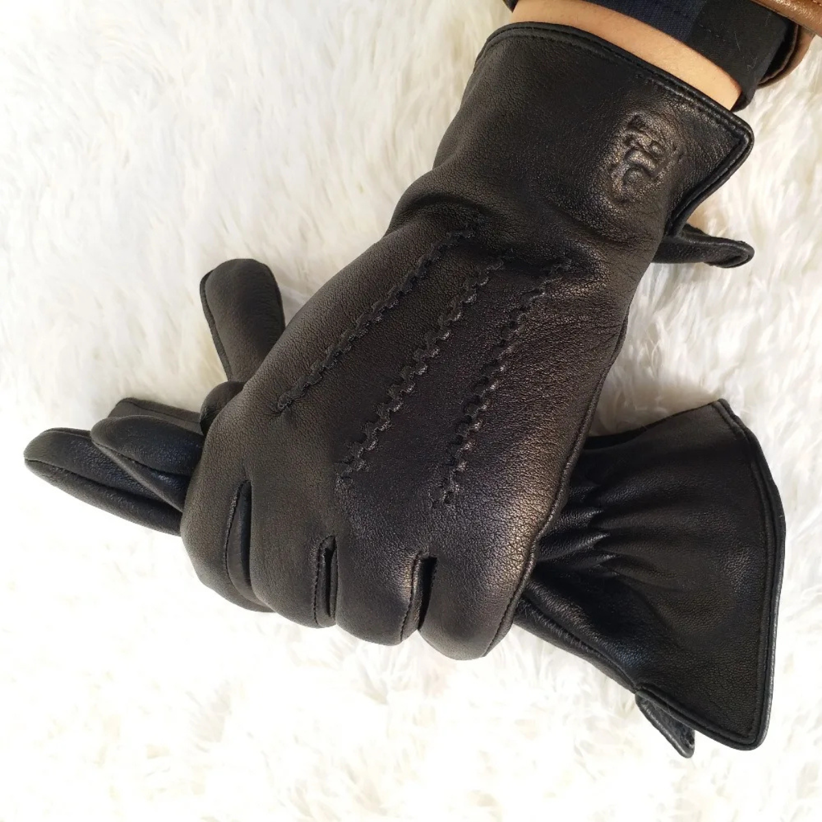 Insulated Men's Genuine Leather Gloves