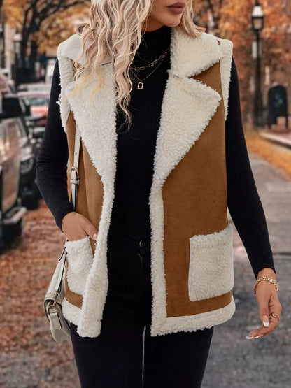 Casual Zip Pocket Vest Jacket - EasyApparels