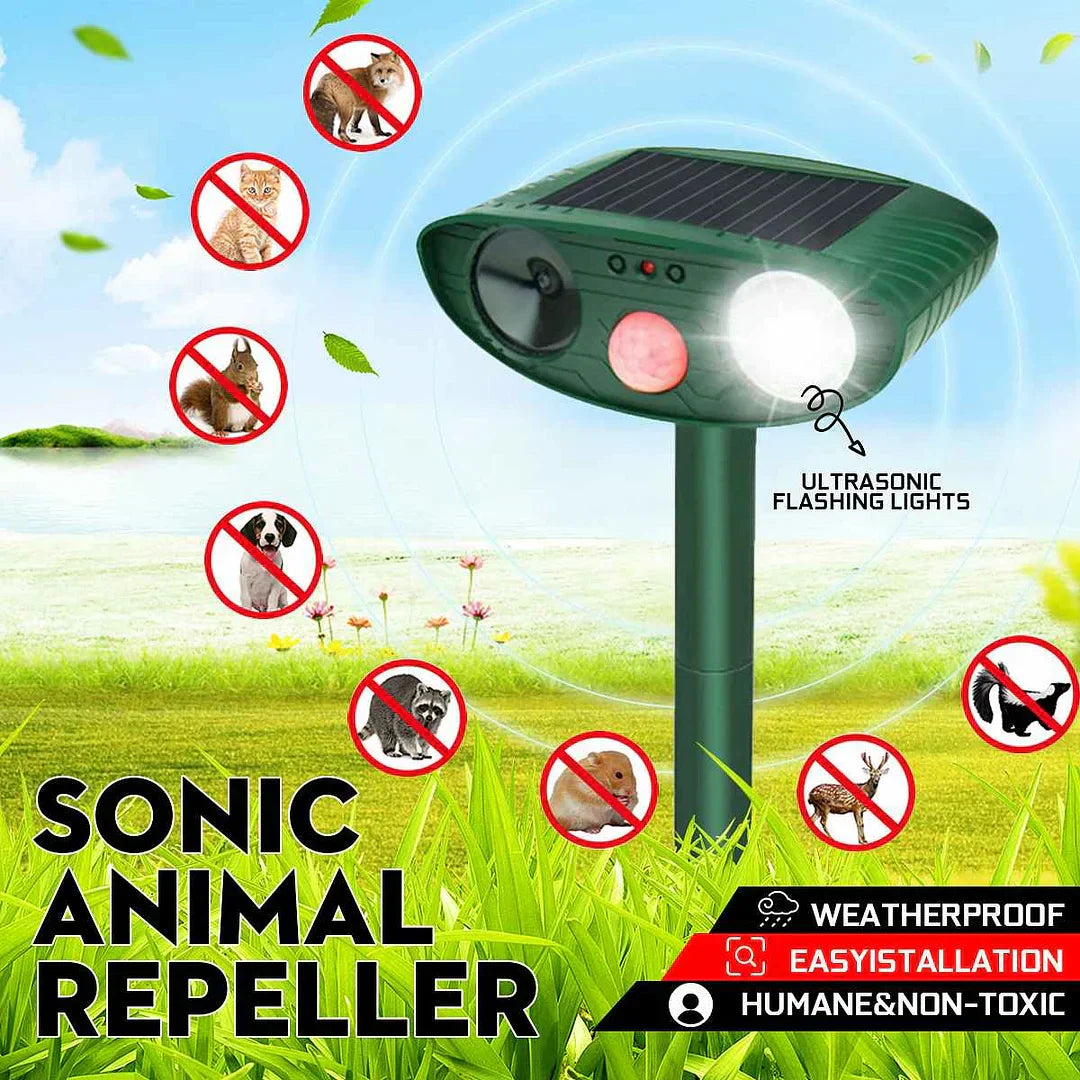 Outdoor Solar Powered Pest Repellent Device - Vossary