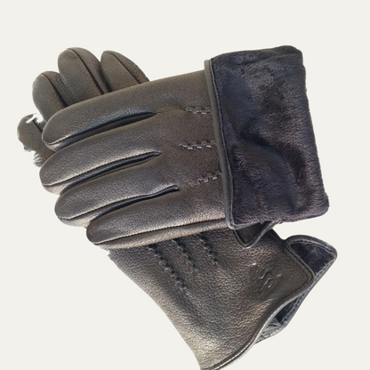 Insulated Men's Genuine Leather Gloves