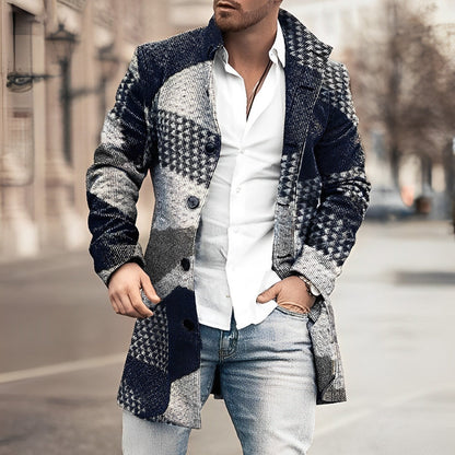 Classic Fit Mens Button Down Trench Coat