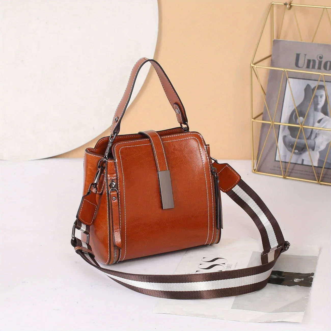 Classic Women's Leather Tote Bag - EasyApparels