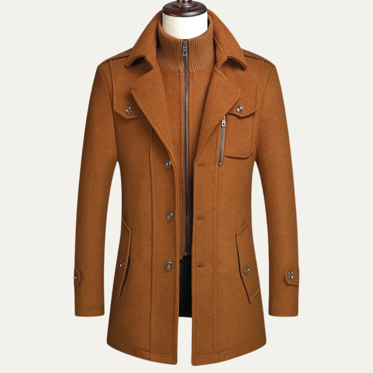 Classic Warm Wool Men's Winter Coat