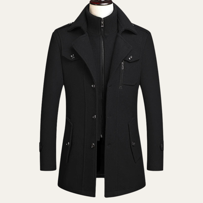 Classic Warm Wool Men's Winter Coat