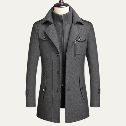 Classic Warm Wool Men's Winter Coat