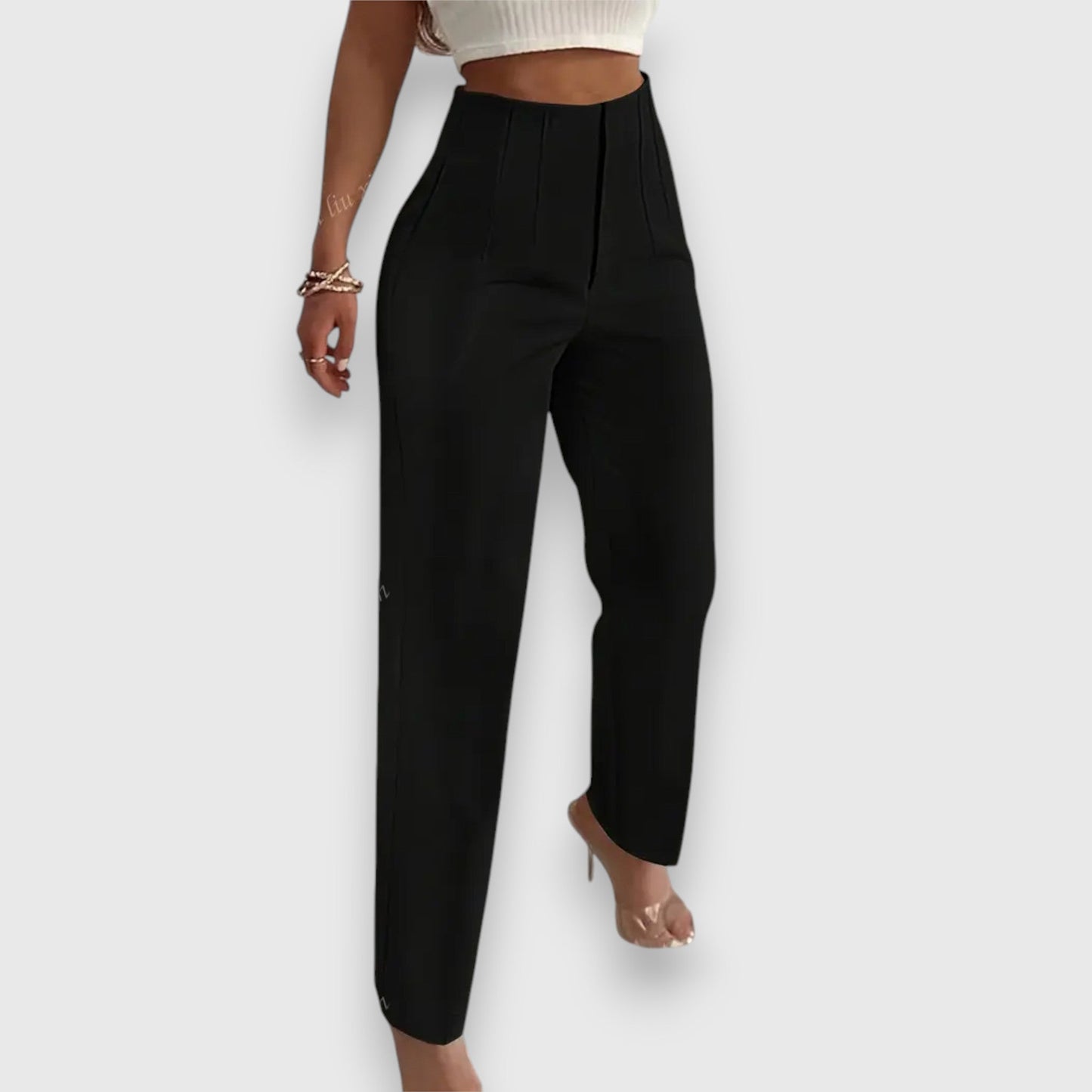 Elegant High Waist Women's Pants