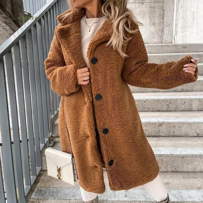 Cozy Women's Oversized Teddy Jacket - EasyApparels