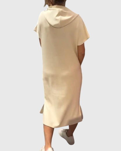 Comfortable Hooded Sweat Dress