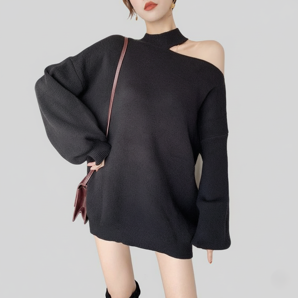 Casual Off Shoulder Women's Pullover Sweater