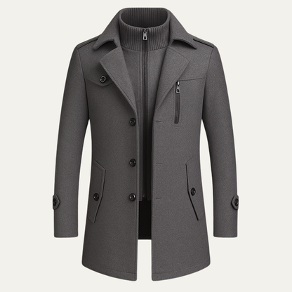 Classic Warm Wool Men's Winter Coat