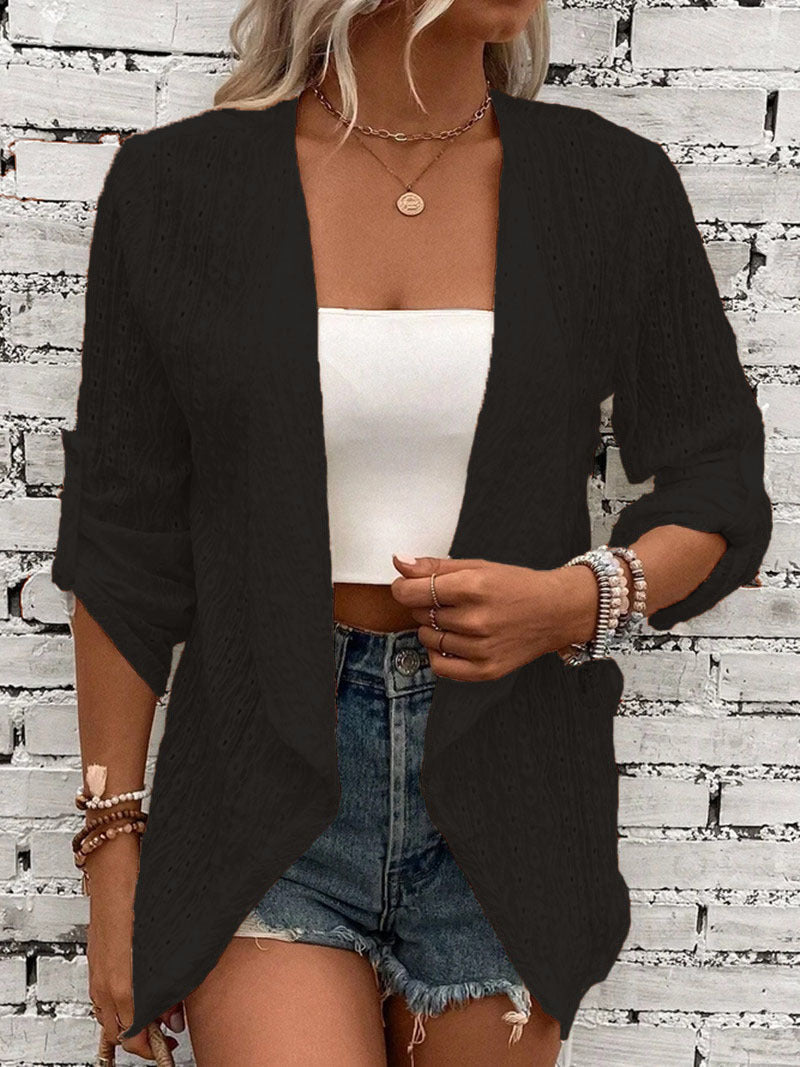 Cozy Open Front Oversized Knit Cardigan