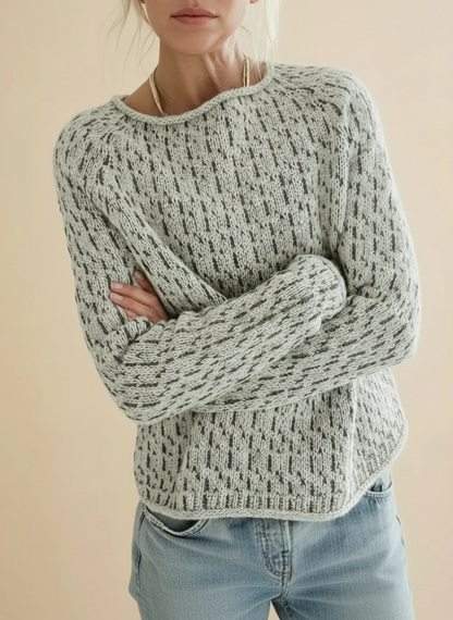 Fashionable Women's Knit Sweater - Vossary