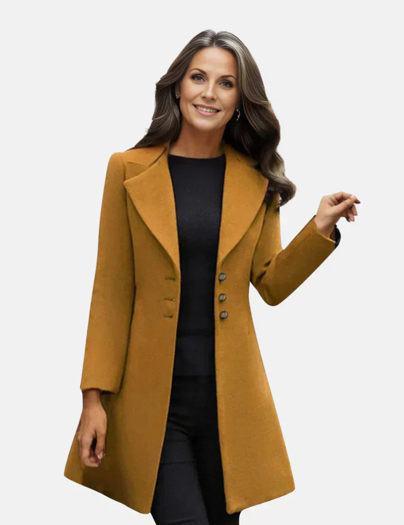 Slim Fit Women's Knee Length Coat