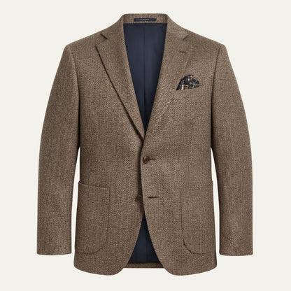 Classic Men's Tweed Blazer Jacket