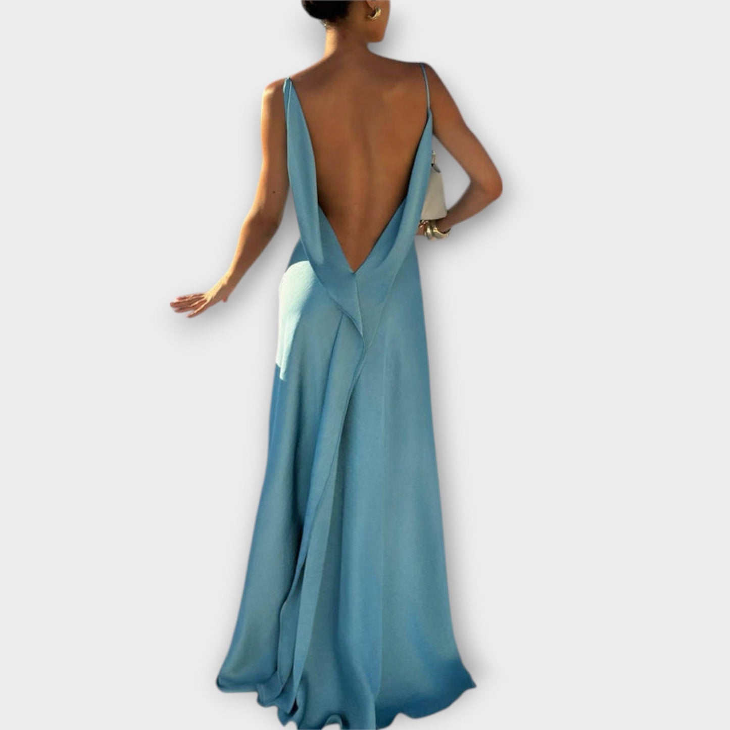 Elegant Satin Evening Gown