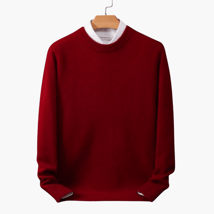 Cozy Mens Crew Neck Winter Sweater