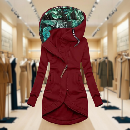 Waterproof Women's Slim Hooded Raincoat