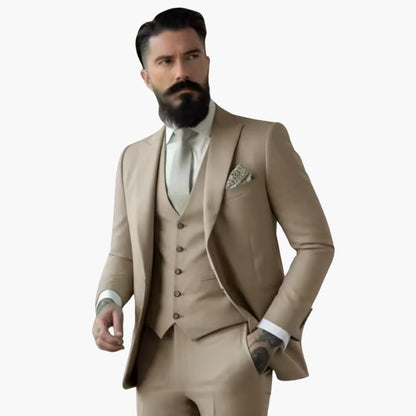 Stylish Men's Double-Breasted Suit
