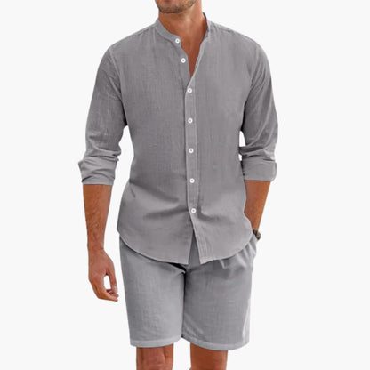 Lightweight Breathable Linen Suit Set for Men