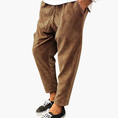 Men's Lightweight Polyester Elastic Waist Pants