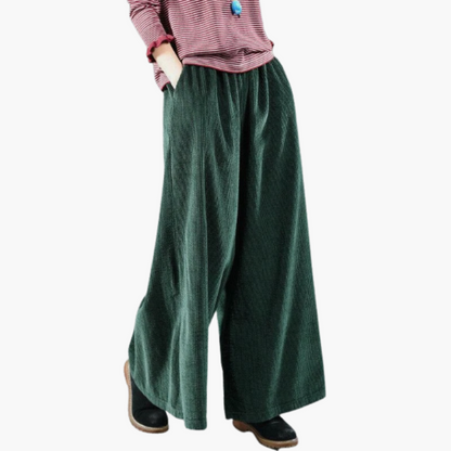 Ladies Classic Straight Leg Corduroy Pants