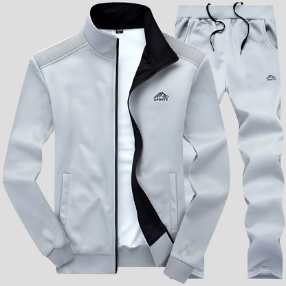 Men's Athletic Tracksuit - Comfortable Outdoor Running Set