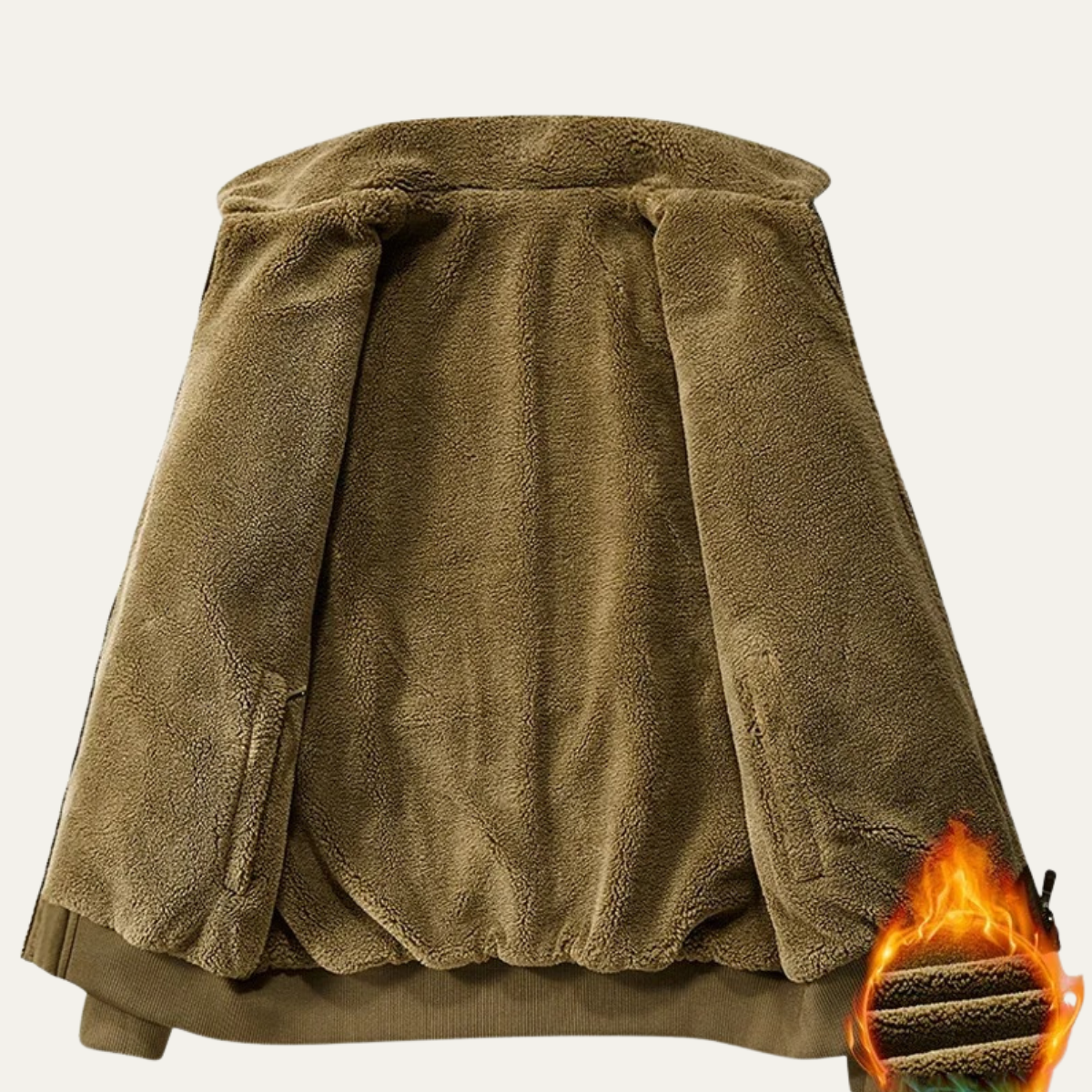 Warm Reversible Mens Fleece Bomber Jacket