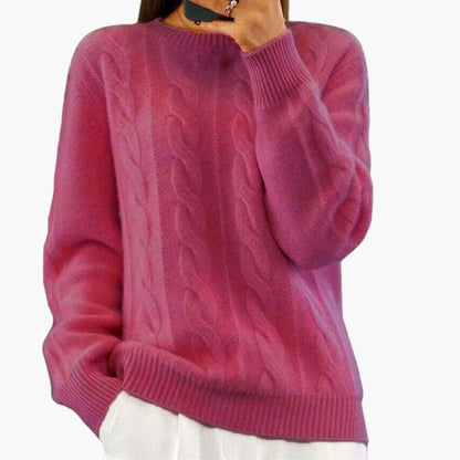 Women's Cozy Crew Neck Sweater - Vossary