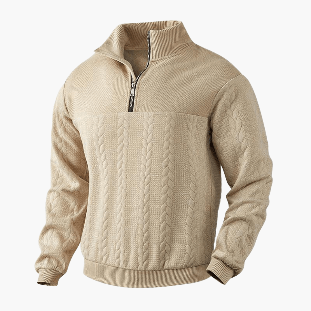 Classic Crew Neck Warm Sweater for Men